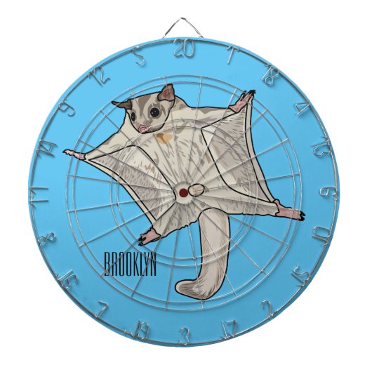 グライダー漫画イラストレーション ダーツボード (正面)