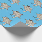 グライダー漫画イラストレーション ラッピングペーパー (角)