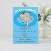 グライダー漫画イラストレーション 招待状 (スタンド正面)