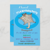 グライダー漫画イラストレーション 招待状 (正面/裏面)