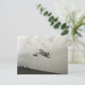 グライダー試験飛行 航空 ライト兄弟 ポストカード (スタンド正面)