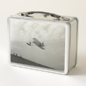 グライダー試験飛行 航空 ライト兄弟 メタルランチボックス (裏面)