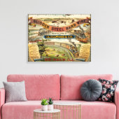 グライダー鋼バルブワイヤ用ビンテージ広告 キャンバスプリント (インサイチュ (リビング))