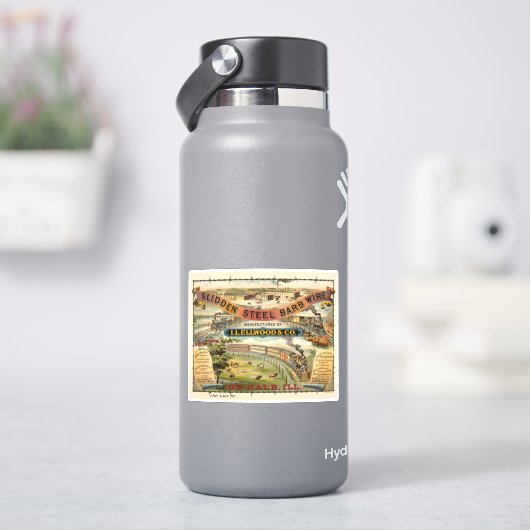 グライダー鋼バルブワイヤ用ビンテージ広告 シール (HydroFlask)