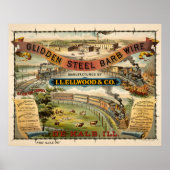 グライダー鋼バルブワイヤ用ビンテージ広告 ポスター (正面)