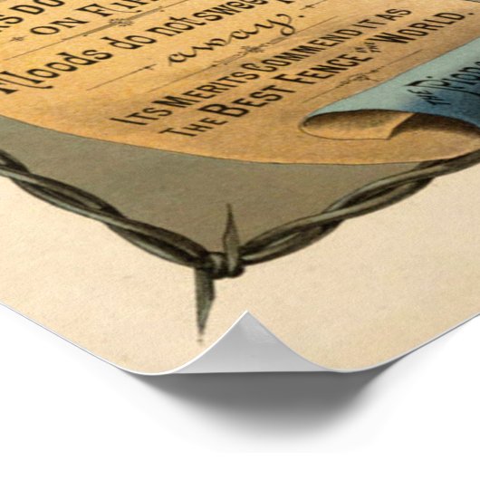 グライダー鋼バルブワイヤ用ビンテージ広告 ポスター (角)