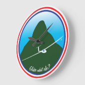 グライダー-他に何か。 ラージ壁時計 (傾斜)