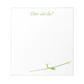 グライダー – 他に何？ ノートパッド (正面)