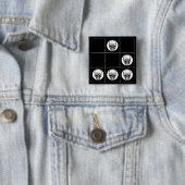 グライダー: 普遍的なハッカーの紋章ボタン 缶バッジ (インサイチュ)