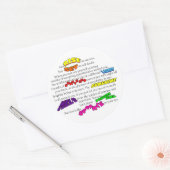 グライマービジョンコレクションクラシックラウンドステッカー ラウンドシール (封筒)