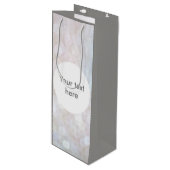 グライマーライトグレーホワイトワインボトル抱き枕 ワインギフトバッグ (正面アングル)