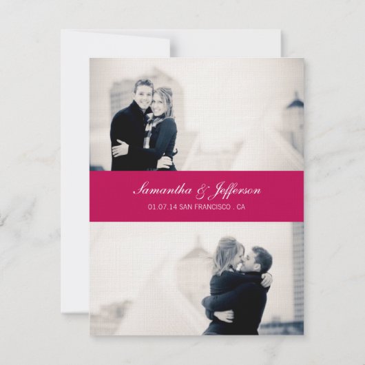 グライマー日付バレンタインカードを保存 セーブザデート (裏面)