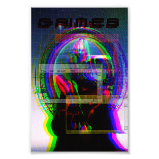 グライメスポスターサイバパンク フォトプリント           