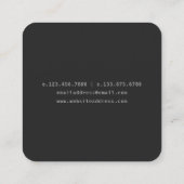 グライモダンスモノグラムの スクエア名刺 (裏面)