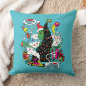 グラインクリスマカラフルスグラフィック クッション (ブランケット)