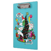 グラインクリスマカラフルスグラフィック クリップボード (左)