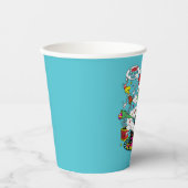 グラインクリスマカラフルスグラフィック 紙コップ (正面)
