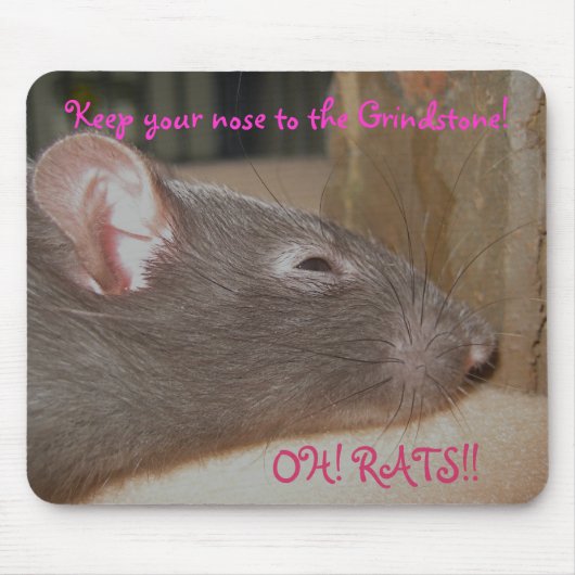 グラインダーのマウスパッドにあなたの鼻を保って下さい マウスパッド (正面)