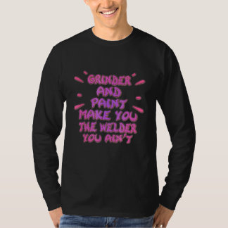 グラインダー絵を描とは、皮肉な草を歓迎する Tシャツ