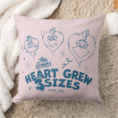 グラインチのハートは3サイズ成長 クッション (ブランケット)