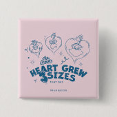 グラインチのハートは3サイズ成長 缶バッジ (正面)