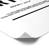 グラインド定義 |やる気を起こさせる引用文 ポスター (角)