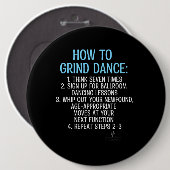 グラインド踊りチュートリアル – NOT! 缶バッジ (正面&裏面)