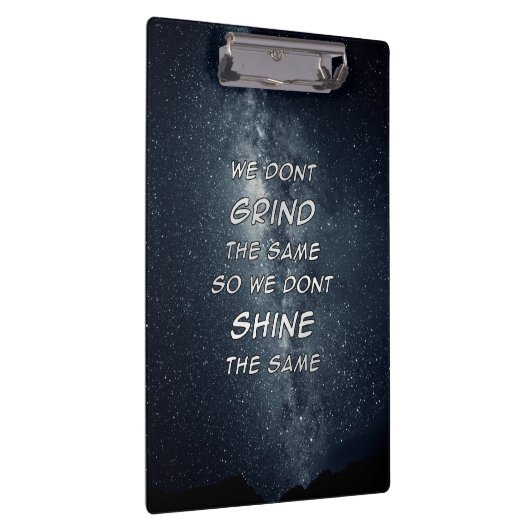 グラインド&シャインスターズやる気を起こさせるインスピレーション クリップボード (右)