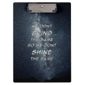 グラインド&シャインスターズやる気を起こさせるインスピレーション クリップボード (正面)