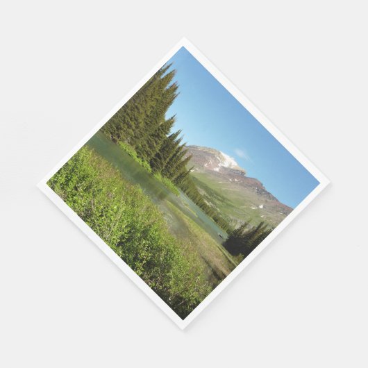 グラインネルクリークアットグレイシャーナショナルパーク スタンダードランチョンナプキン (角)