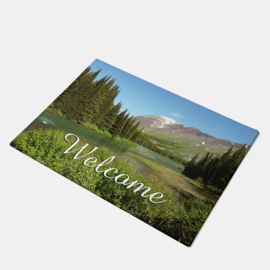グラインネルクリークアットグレイシャーナショナルパーク ドアマット (アングル)