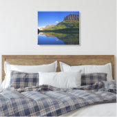 グラインネルポイントとアレン山が反射する キャンバスプリント (インサイチュ (寝室))