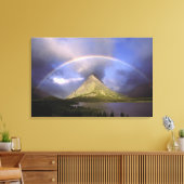 グラインネル上空の虹と嵐のような空 キャンバスプリント (インサイチュ (リビング))