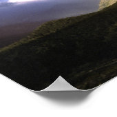 グラインネル上空の虹と嵐のような空 ポスター (角)