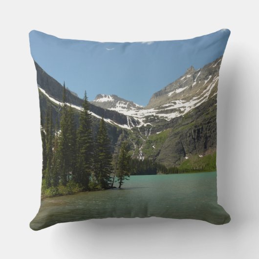 グラインネル湖アットグレイシャナショナルパーク クッション (裏面)