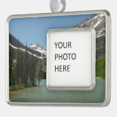 グラインネル湖アットグレイシャナショナルパーク シルバープレートフレームオーナメント (左)