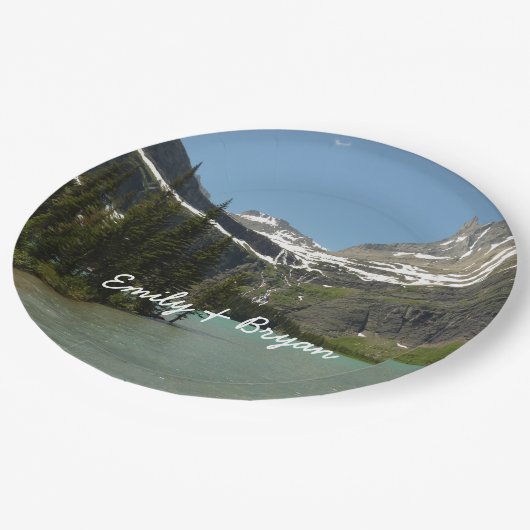 グラインネル湖アットグレイシャナショナルパーク ペーパープレート (アングル)