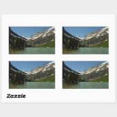 グラインネル湖アットグレイシャナショナルパーク 長方形シール (シート)