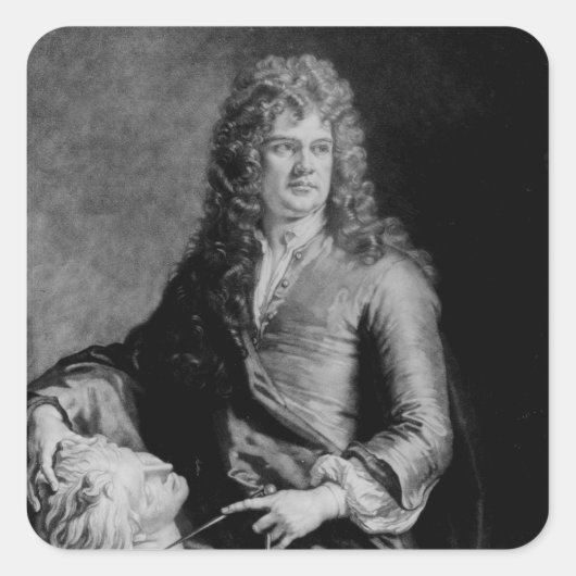 グラインリングギボンズ(Grinling Gibbons)、J. Smithによる彫刻 スクエアシール (正面)