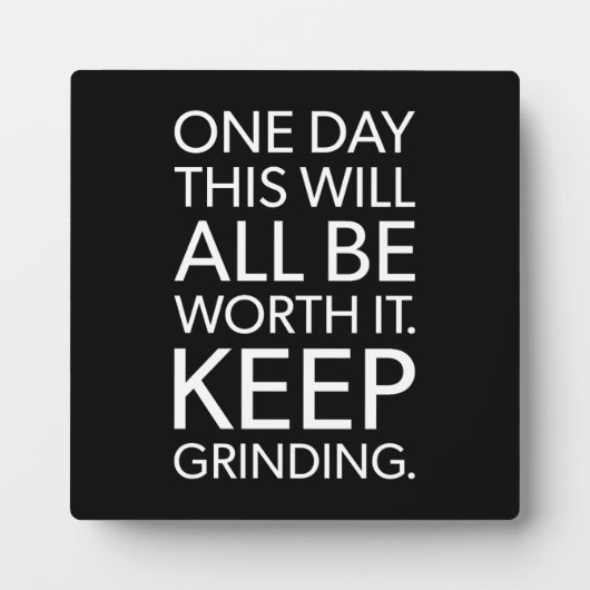 グライ保ング – 成功やる気を起こさせる フォトプラーク (正面)