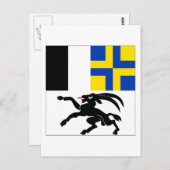 グラウブエンデン国旗 ポストカード (正面/裏面)