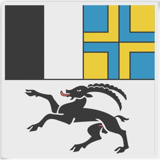 グラウブンデン州旗，スイス シール (正面)