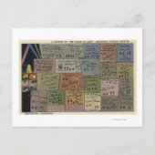 グラウマン劇場のフロア・オブ・フェイム中国の ポストカード (正面)