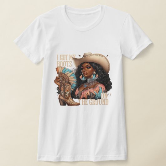 グラウンドのブーツ Tシャツ (レイダウン)