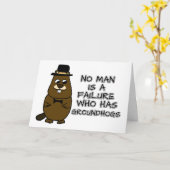 グラウンドホグを持つ失敗は誰も無い カード (黄色い花)