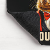 グラウンドホッグのグランドホッグの日を尊重する男性の女性のホールド マウスパッド (コーナー)