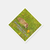 グラウンドホッグの日が来る！ナプキン スタンダードカクテルナプキン (角)