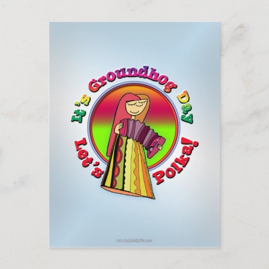 グラウンドホッグの日だ！ ポストカード (正面)