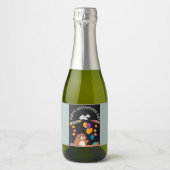 グラウンドホッグの日のお祝い:影か輝き? スパークリングワインラベル (正面)