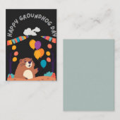 グラウンドホッグの日のお祝い：影か輝き？ ノートカード (正面/裏面)